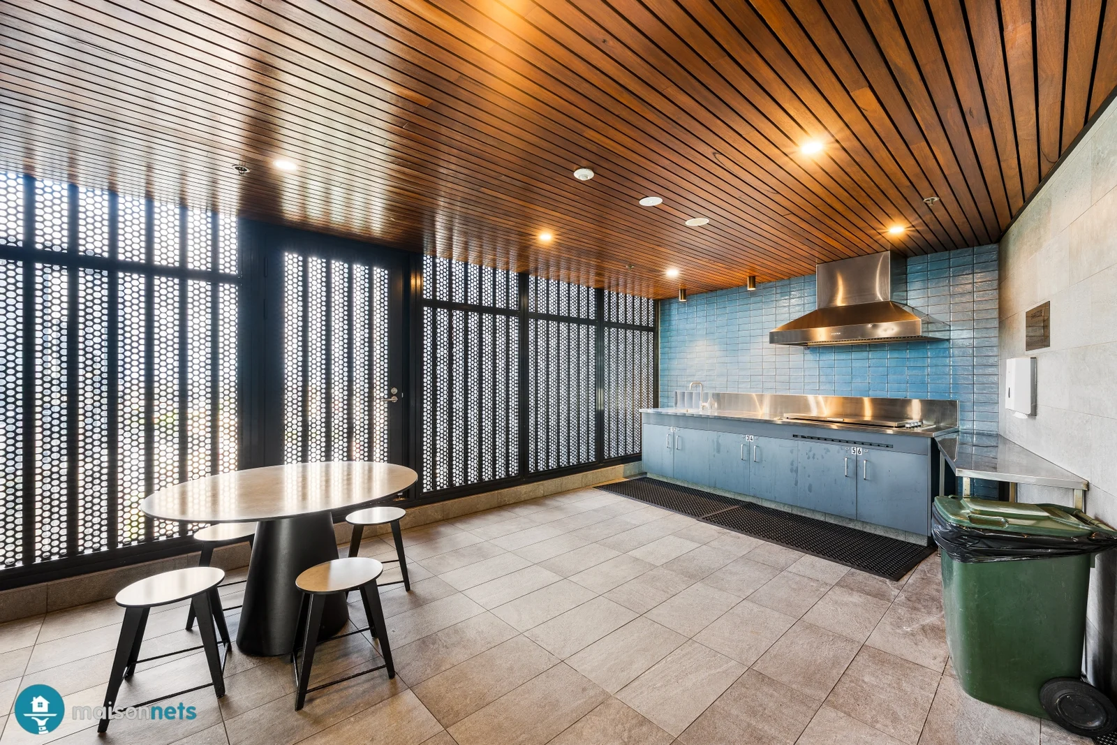 Shared BBQ deck